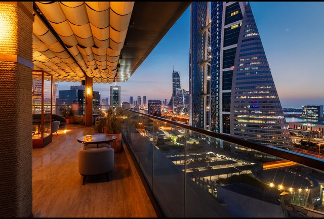 Brasero Atlántico Bahrain rooftop