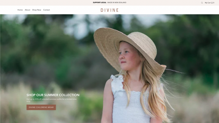 Divine Design Shopify Website